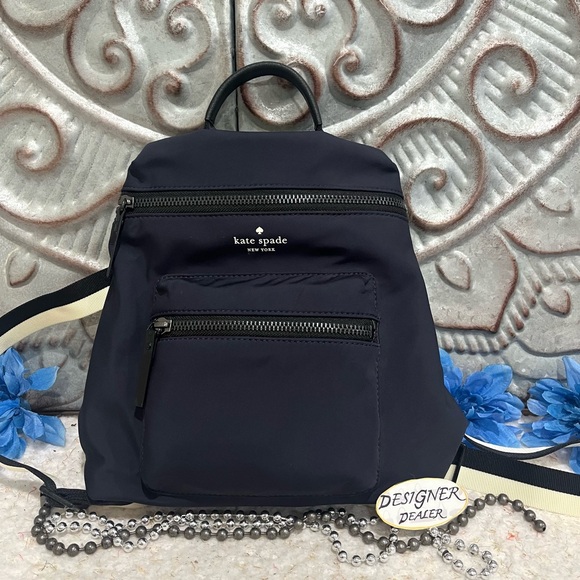 kate spade Handbags - KATE SPADE Dark Navy Nylon Backpack VGC!